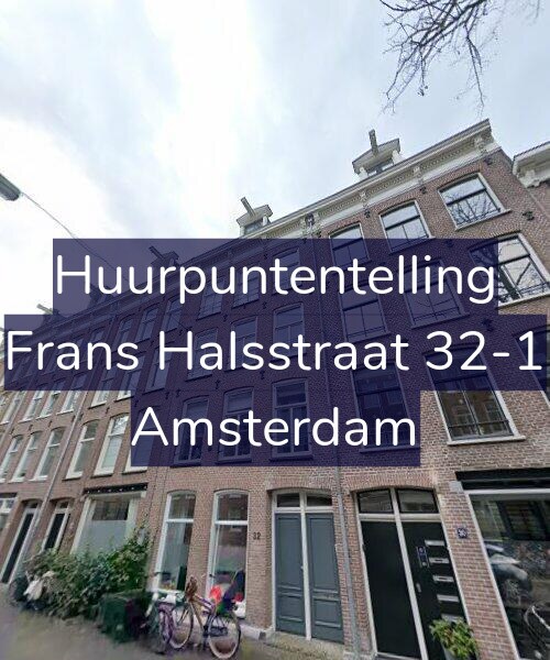 Foto gevel Huurpuntentelling voor Frans Halsstraat 32-1, Amsterdam