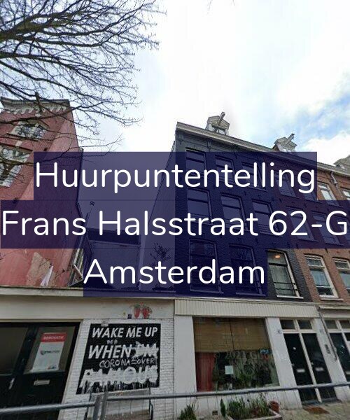 Foto gevel Huurpuntentelling voor Frans Halsstraat 62-G, Amsterdam