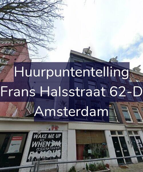 Foto gevel Huurpuntentelling voor Frans Halsstraat 62-D, Amsterdam