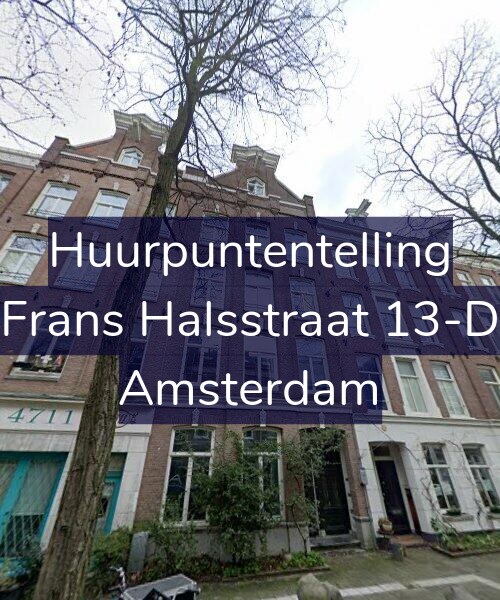 Foto gevel Huurpuntentelling voor Frans Halsstraat 13-D, Amsterdam