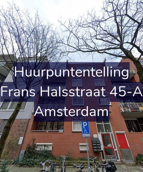 Foto gevel Huurpuntentelling voor Frans Halsstraat 45-A, Amsterdam