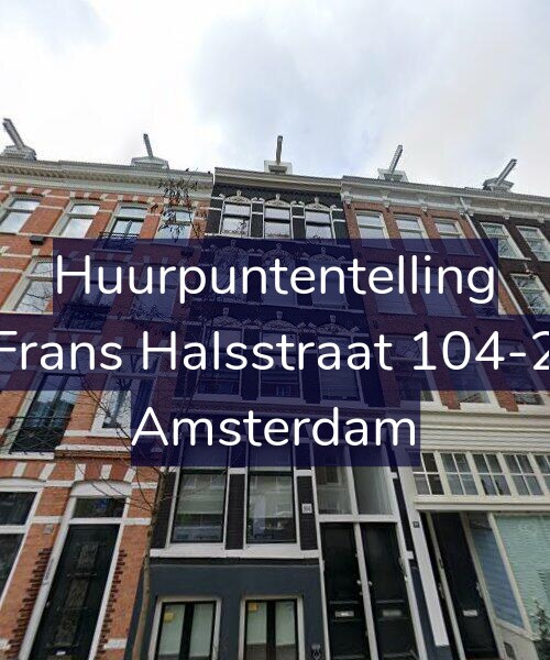 Foto gevel Huurpuntentelling voor Frans Halsstraat 104-2, Amsterdam