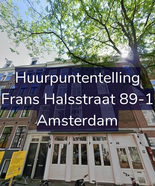 Foto gevel Huurpuntentelling voor Frans Halsstraat 89-1, Amsterdam