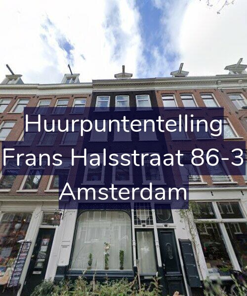 Foto gevel Huurpuntentelling voor Frans Halsstraat 86-3, Amsterdam