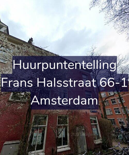 Foto gevel Huurpuntentelling voor Frans Halsstraat 66-1, Amsterdam