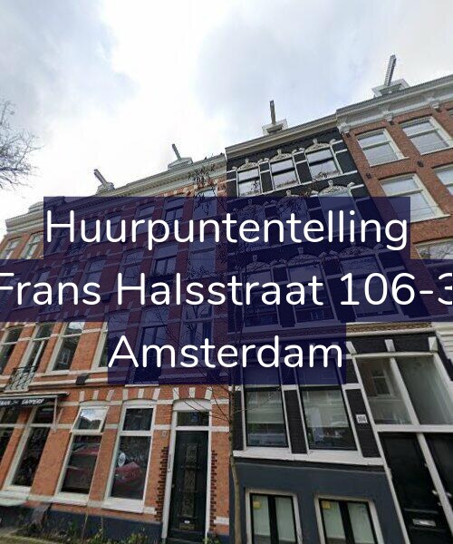 Foto gevel Huurpuntentelling voor Frans Halsstraat 106-3, Amsterdam