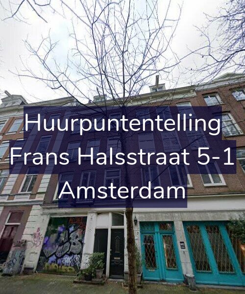 Foto gevel Huurpuntentelling voor Frans Halsstraat 5-1, Amsterdam