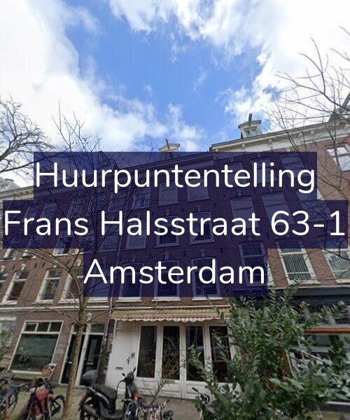 Foto gevel Huurpuntentelling voor Frans Halsstraat 63-1, Amsterdam