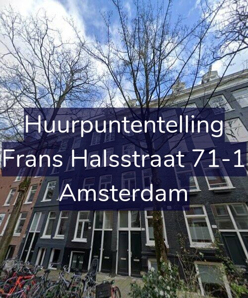 Foto gevel Huurpuntentelling voor Frans Halsstraat 71-1, Amsterdam