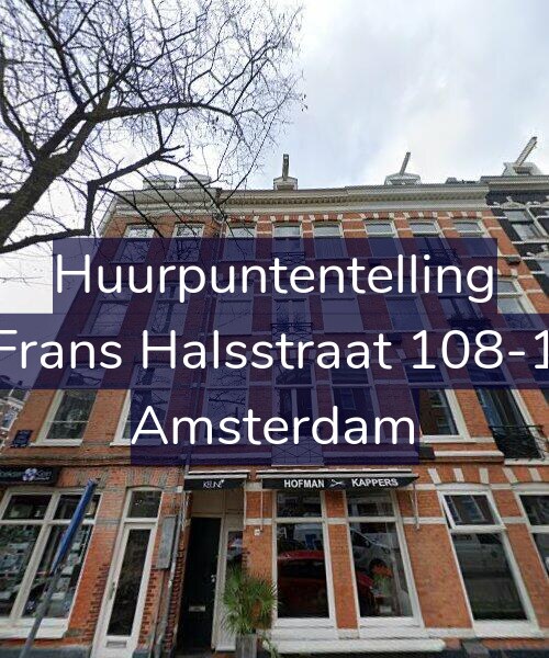 Foto gevel Huurpuntentelling voor Frans Halsstraat 108-1, Amsterdam