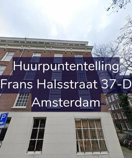 Foto gevel Huurpuntentelling voor Frans Halsstraat 37-D, Amsterdam
