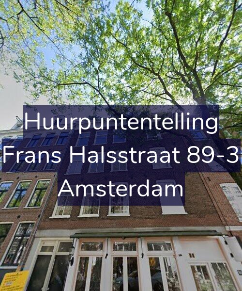 Foto gevel Huurpuntentelling voor Frans Halsstraat 89-3, Amsterdam