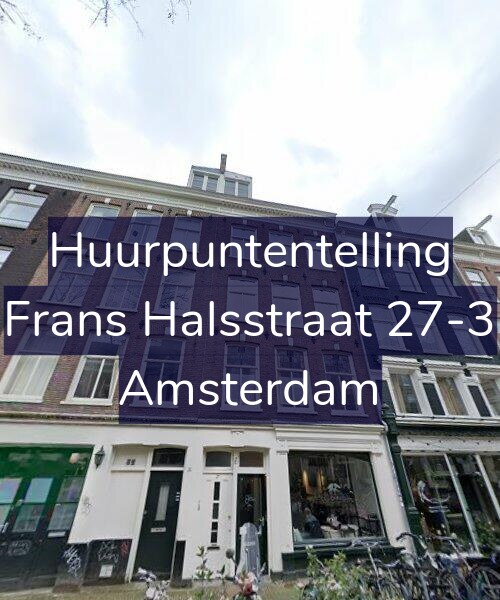 Foto gevel Huurpuntentelling voor Frans Halsstraat 27-3, Amsterdam