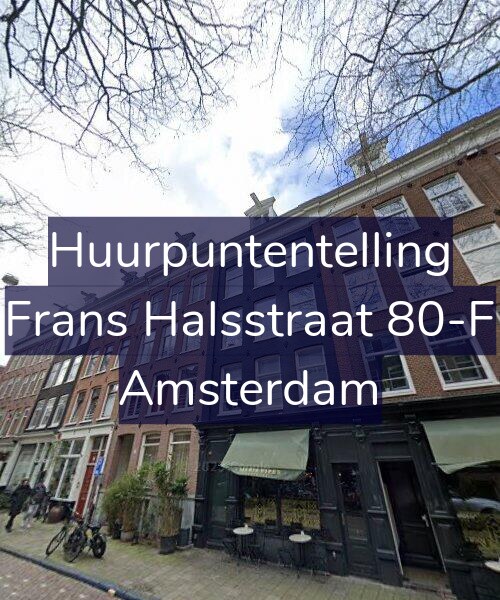 Foto gevel Huurpuntentelling voor Frans Halsstraat 80-F, Amsterdam