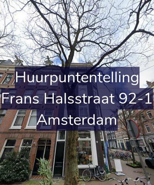 Foto gevel Huurpuntentelling voor Frans Halsstraat 92-1, Amsterdam