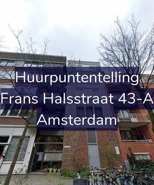 Foto gevel Huurpuntentelling voor Frans Halsstraat 43-A, Amsterdam