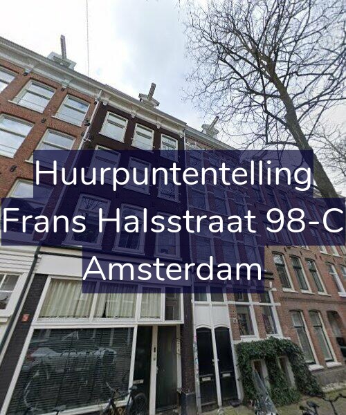 Foto gevel Huurpuntentelling voor Frans Halsstraat 98-C, Amsterdam