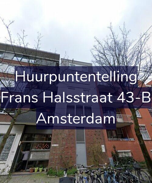 Foto gevel Huurpuntentelling voor Frans Halsstraat 43-B, Amsterdam