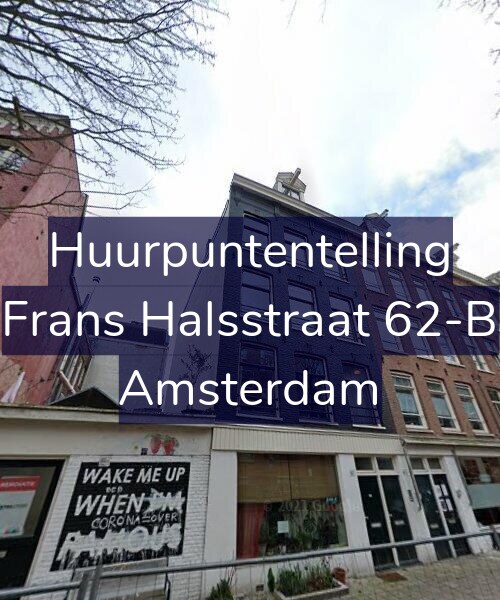 Foto gevel Huurpuntentelling voor Frans Halsstraat 62-B, Amsterdam