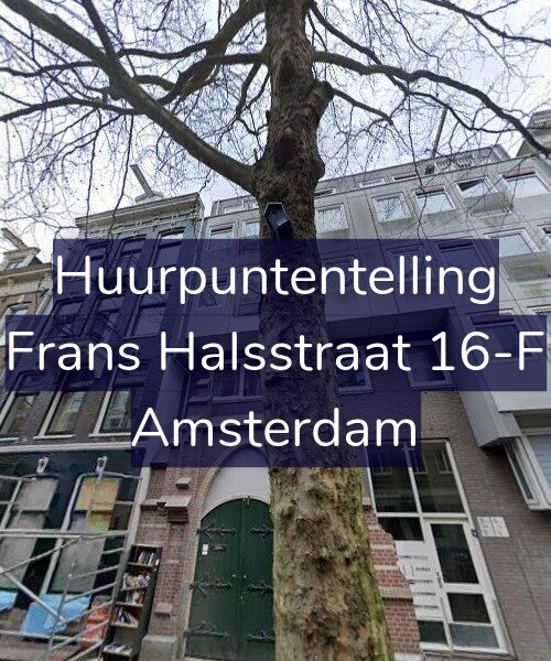 Foto gevel Huurpuntentelling voor Frans Halsstraat 16-F, Amsterdam