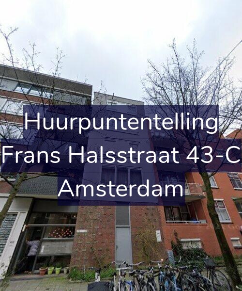 Foto gevel Huurpuntentelling voor Frans Halsstraat 43-C, Amsterdam