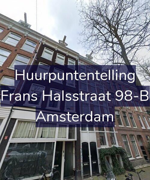 Foto gevel Huurpuntentelling voor Frans Halsstraat 98-B, Amsterdam