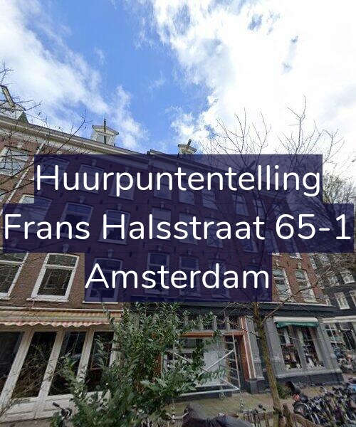 Foto gevel Huurpuntentelling voor Frans Halsstraat 65-1, Amsterdam