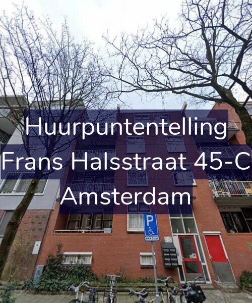Foto gevel Huurpuntentelling voor Frans Halsstraat 45-C, Amsterdam