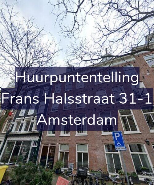 Foto gevel Huurpuntentelling voor Frans Halsstraat 31-1, Amsterdam