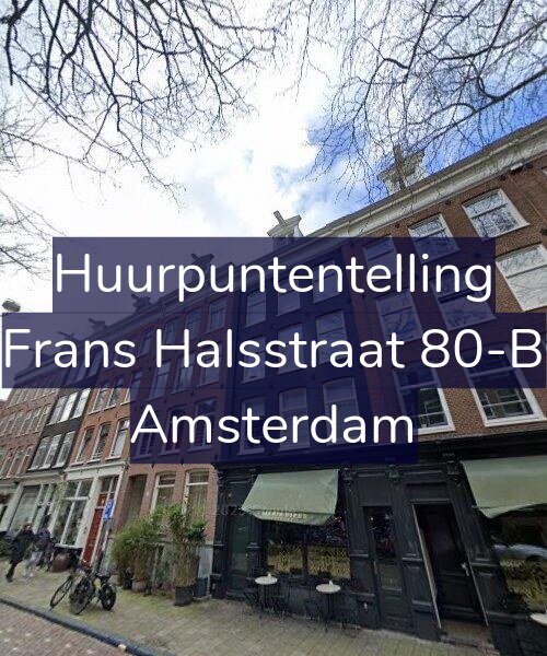 Foto gevel Huurpuntentelling voor Frans Halsstraat 80-B, Amsterdam