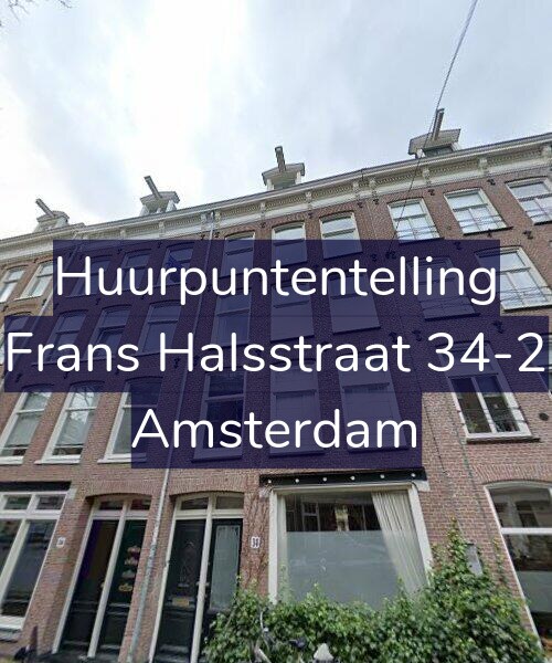 Foto gevel Huurpuntentelling voor Frans Halsstraat 34-2, Amsterdam