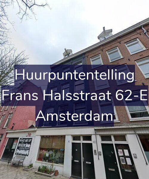 Foto gevel Huurpuntentelling voor Frans Halsstraat 62-E, Amsterdam