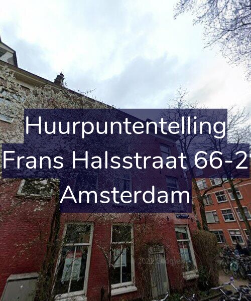 Foto gevel Huurpuntentelling voor Frans Halsstraat 66-2, Amsterdam