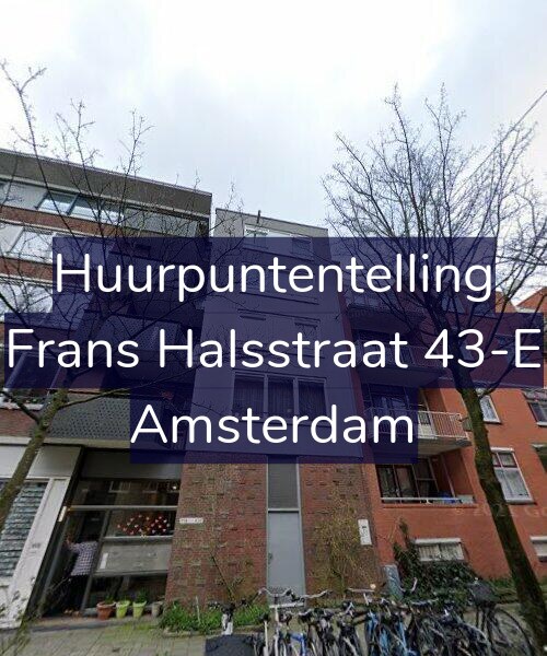 Foto gevel Huurpuntentelling voor Frans Halsstraat 43-E, Amsterdam