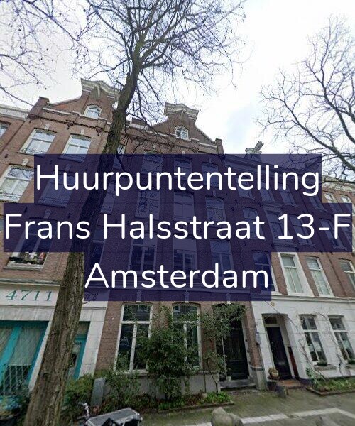 Foto gevel Huurpuntentelling voor Frans Halsstraat 13-F, Amsterdam