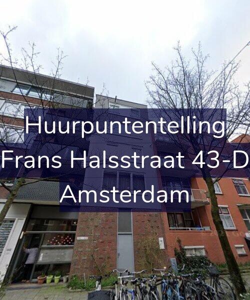 Foto gevel Huurpuntentelling voor Frans Halsstraat 43-D, Amsterdam