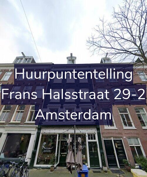 Foto gevel Huurpuntentelling voor Frans Halsstraat 29-2, Amsterdam