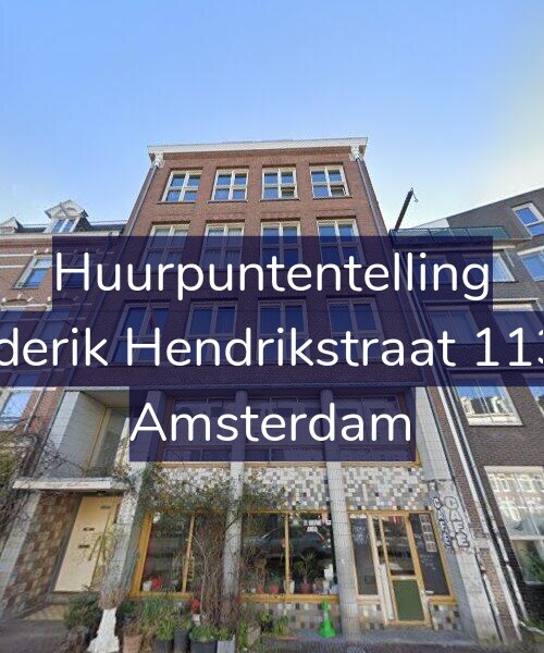 Foto gevel Huurpuntentelling voor Frederik Hendrikstraat 113-H, Amsterdam