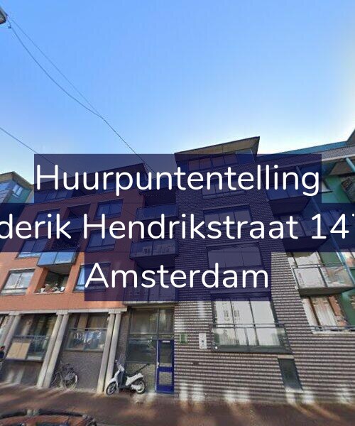 Foto gevel Huurpuntentelling voor Frederik Hendrikstraat 147-D, Amsterdam