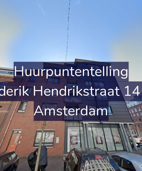 Foto gevel Huurpuntentelling voor Frederik Hendrikstraat 141-B, Amsterdam