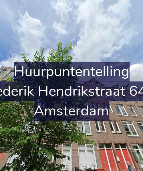 Foto gevel Huurpuntentelling voor Frederik Hendrikstraat 64-3, Amsterdam