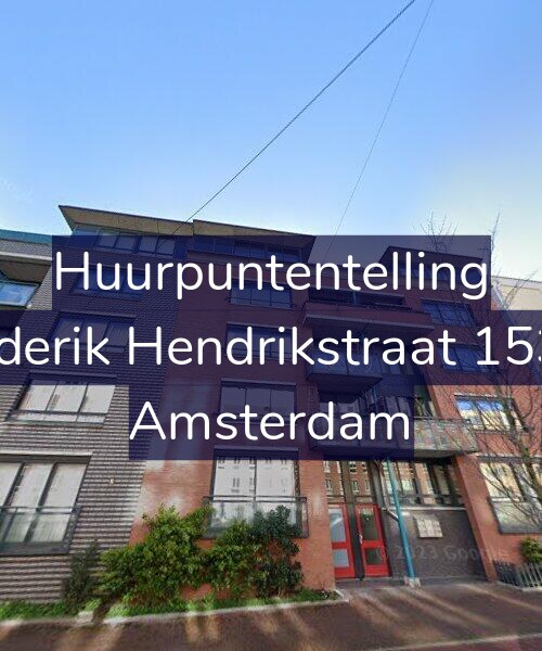 Foto gevel Huurpuntentelling voor Frederik Hendrikstraat 153-B, Amsterdam
