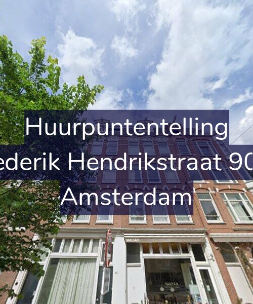Foto gevel Huurpuntentelling voor Frederik Hendrikstraat 90-3, Amsterdam