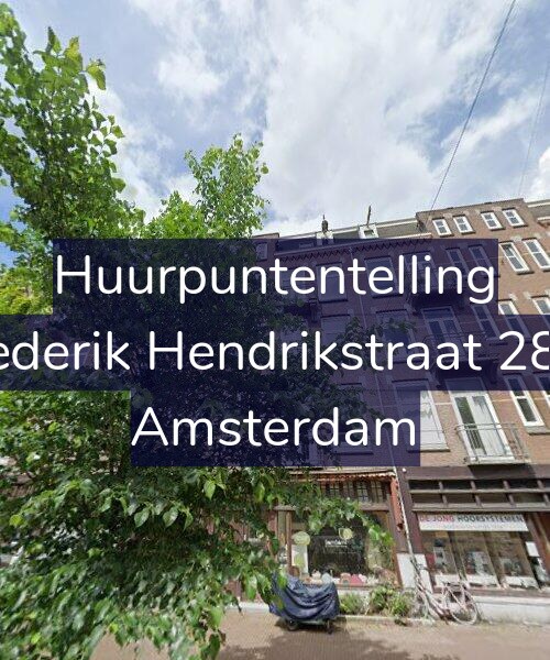 Foto gevel Huurpuntentelling voor Frederik Hendrikstraat 28-1, Amsterdam