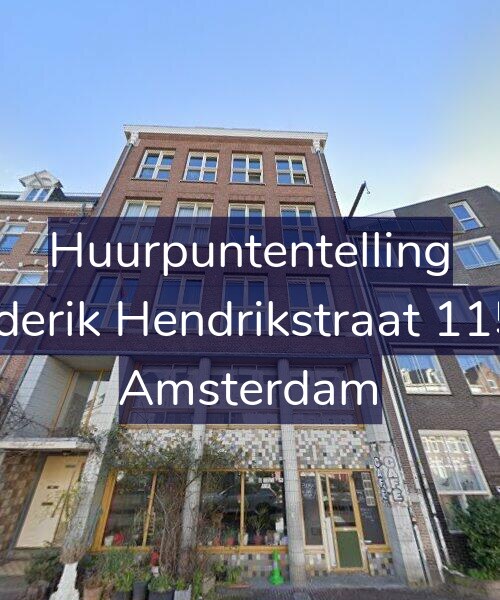 Foto gevel Huurpuntentelling voor Frederik Hendrikstraat 115-D, Amsterdam