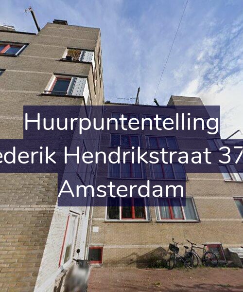 Foto gevel Huurpuntentelling voor Frederik Hendrikstraat 37-A, Amsterdam