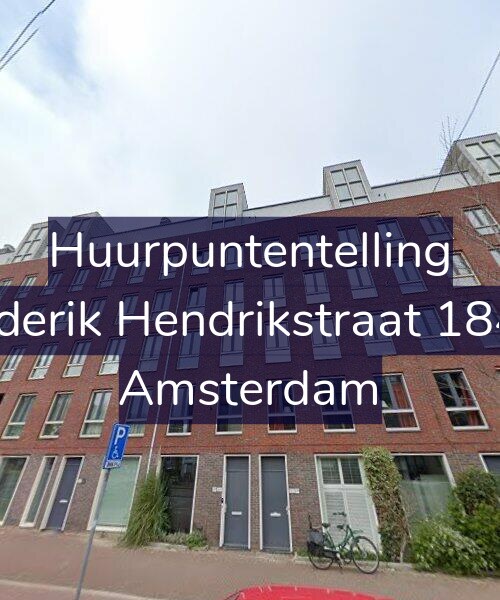 Foto gevel Huurpuntentelling voor Frederik Hendrikstraat 184-B, Amsterdam
