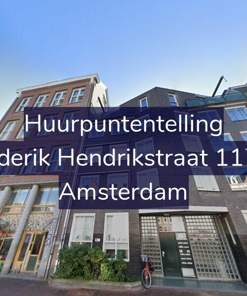 Foto gevel Huurpuntentelling voor Frederik Hendrikstraat 117-B, Amsterdam