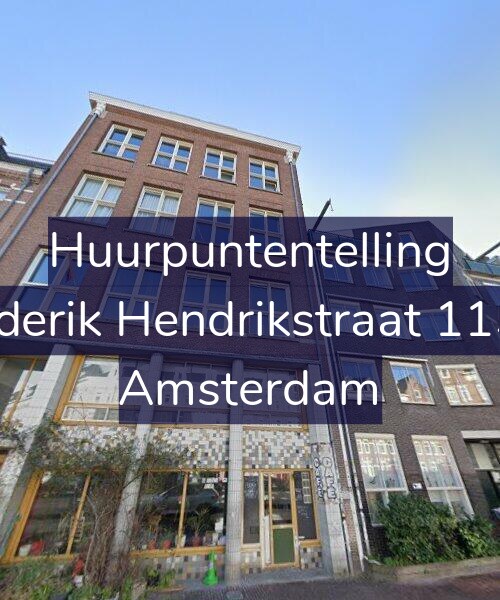 Foto gevel Huurpuntentelling voor Frederik Hendrikstraat 115-C, Amsterdam