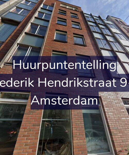 Foto gevel Huurpuntentelling voor Frederik Hendrikstraat 9-C, Amsterdam
